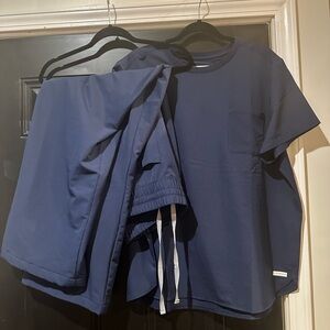 Resurge Navy Blue Scrub Top